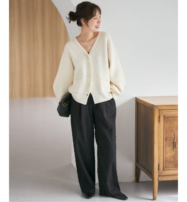 Spick and Span「《WEB限定》ドットジャガードイージーパンツ」|その他|