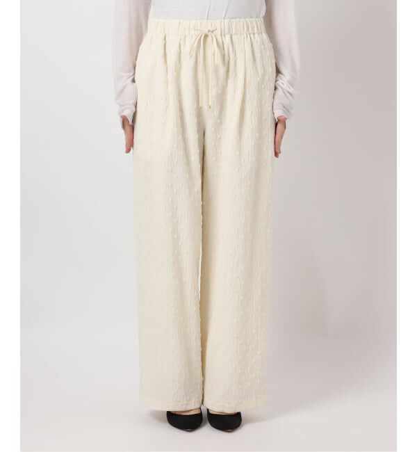 Spick and Span「《WEB限定》ドットジャガードイージーパンツ」|その他|