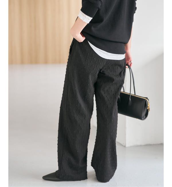 Spick and Span「《WEB限定》ドットジャガードイージーパンツ」|その他|