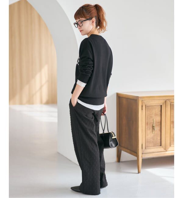 Spick and Span「《WEB限定》ドットジャガードイージーパンツ」|その他|