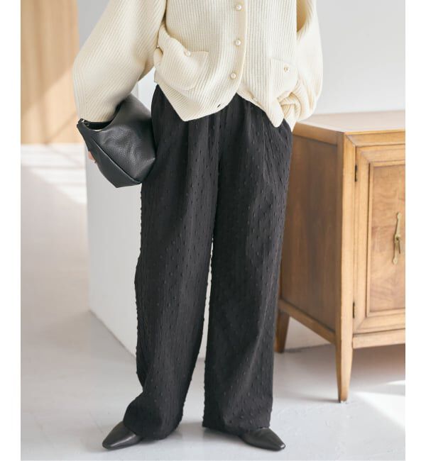 Spick and Span「《WEB限定》ドットジャガードイージーパンツ」|その他|