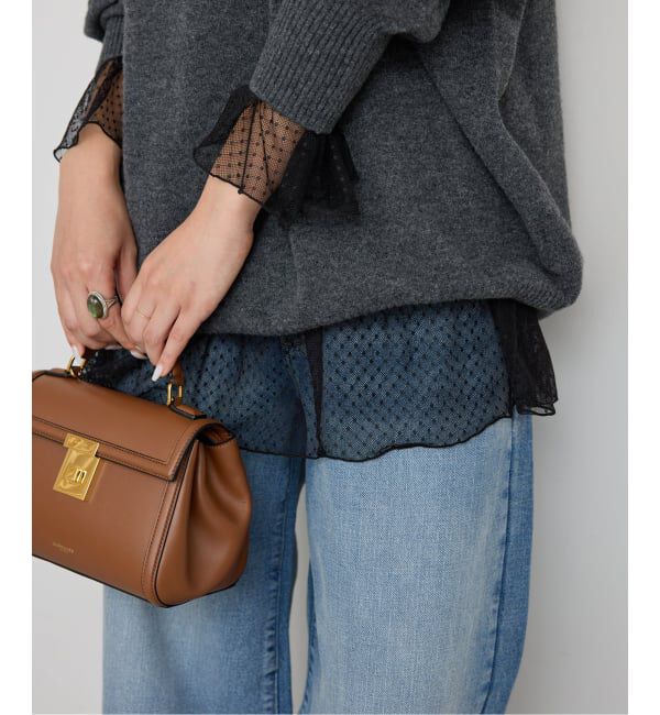 Spick and Span「《追加4》チュールドットチュニックプルオーバー」|Tシャツ・カットソー|