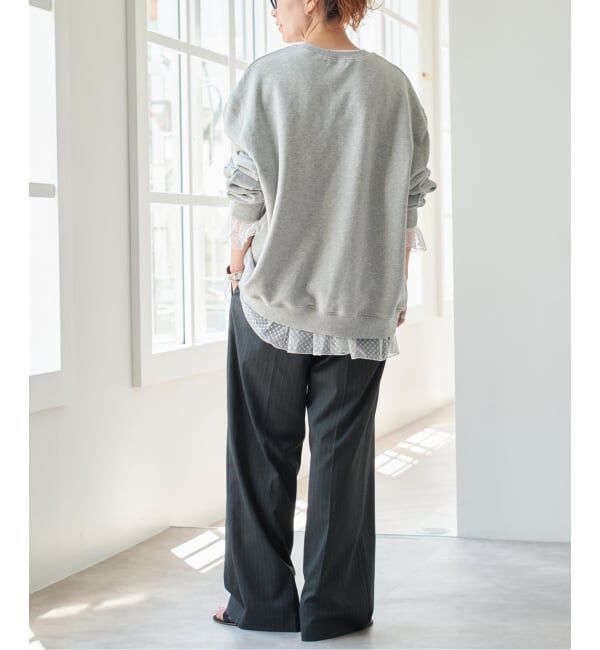 Spick and Span「《追加4》チュールドットチュニックプルオーバー」|Tシャツ・カットソー|