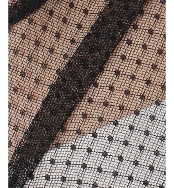 Spick and Span「《追加4》チュールドットチュニックプルオーバー」|Tシャツ・カットソー|