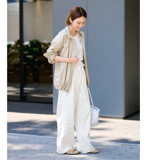 FRAMeWORK「LI/Washiヘリンボーンイージーパンツ」|スラックス|