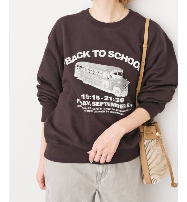 Spick and Span「BOOK CLUB/ブッククラブ 別注 Cotton Loop Sweat」|スウェット・ジャージ|ブラウン
