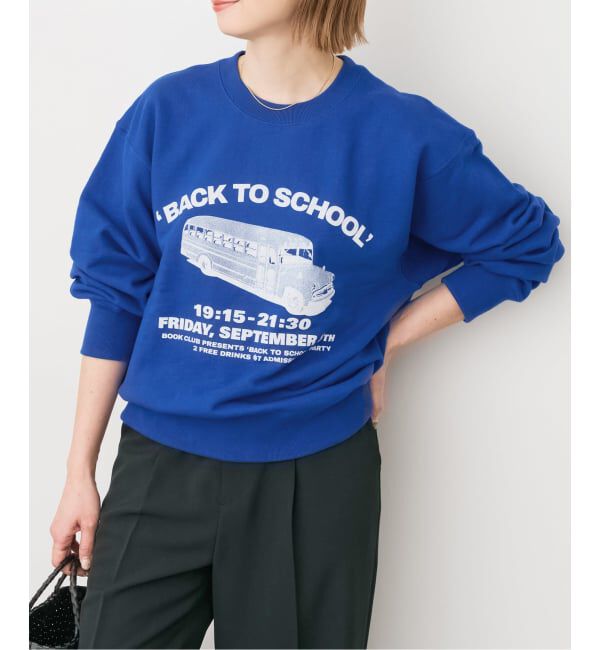 Spick and Span「BOOK CLUB/ブッククラブ 別注 Cotton Loop Sweat」|スウェット・ジャージ|ブルー A