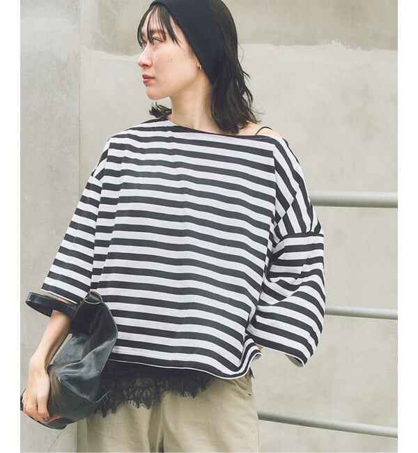 FRAMeWORK「ONIT/オニット 別注OVERSIZE WIDE BORDER」|Tシャツ・カットソー|