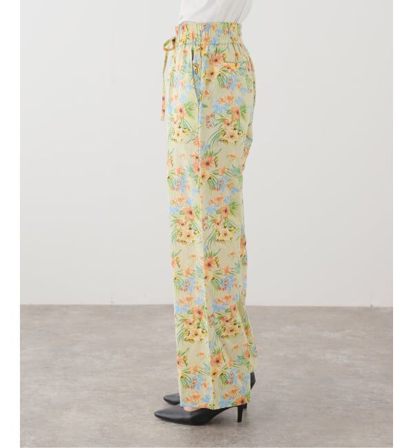 Spick and Span「VIAN / ヴィアン 別注 Flower Easy Wide Pants」|スラックス|