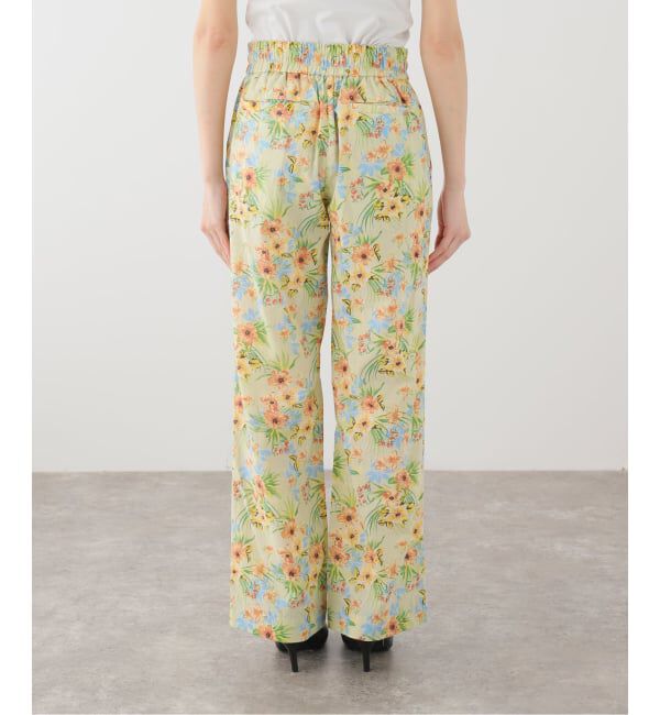 Spick and Span「VIAN / ヴィアン 別注 Flower Easy Wide Pants」|スラックス|