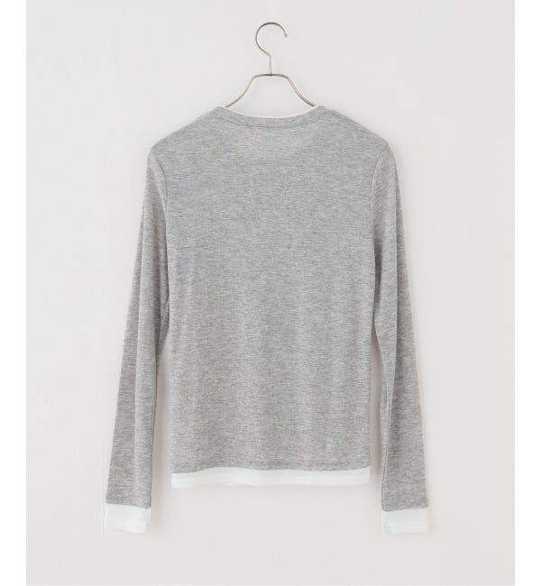 Spick and Span「シアーリブレイヤードプルオーバー」|Tシャツ・カットソー|