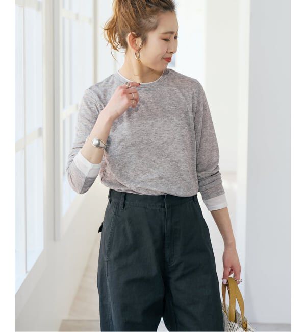 Spick and Span「シアーリブレイヤードプルオーバー」|Tシャツ・カットソー|