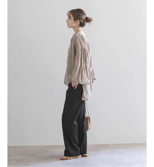 NOBLE「《予約》ツイルクロスストレートパンツ」|スラックス|