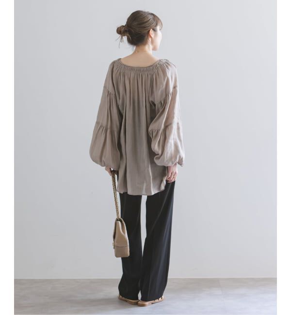 NOBLE「《予約》ツイルクロスストレートパンツ」|スラックス|