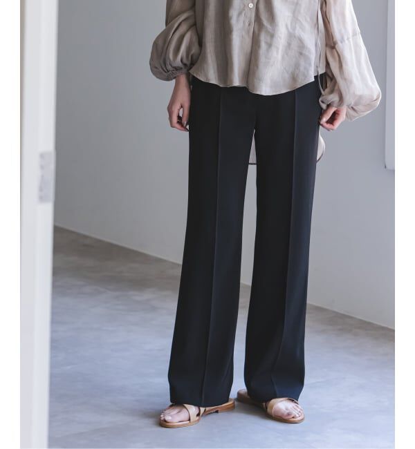 NOBLE「《予約》ツイルクロスストレートパンツ」|スラックス|
