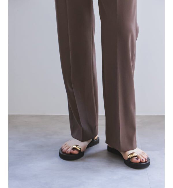 NOBLE「《予約》ツイルクロスストレートパンツ」|スラックス|