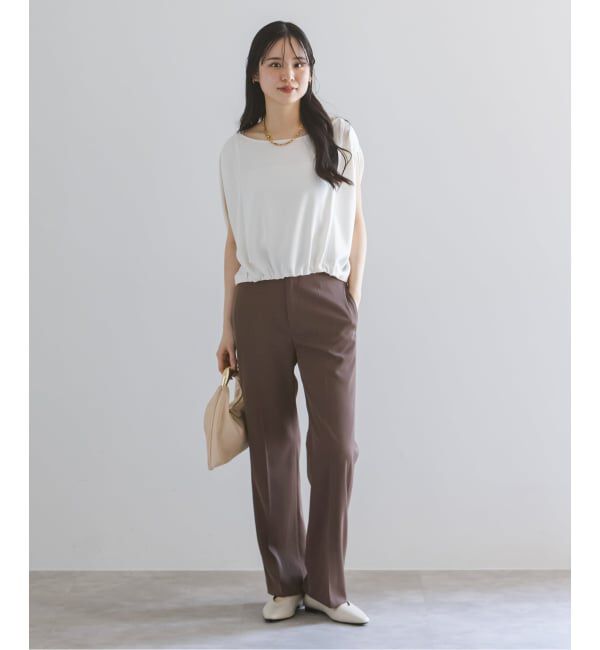NOBLE「《予約》ツイルクロスストレートパンツ」|スラックス|