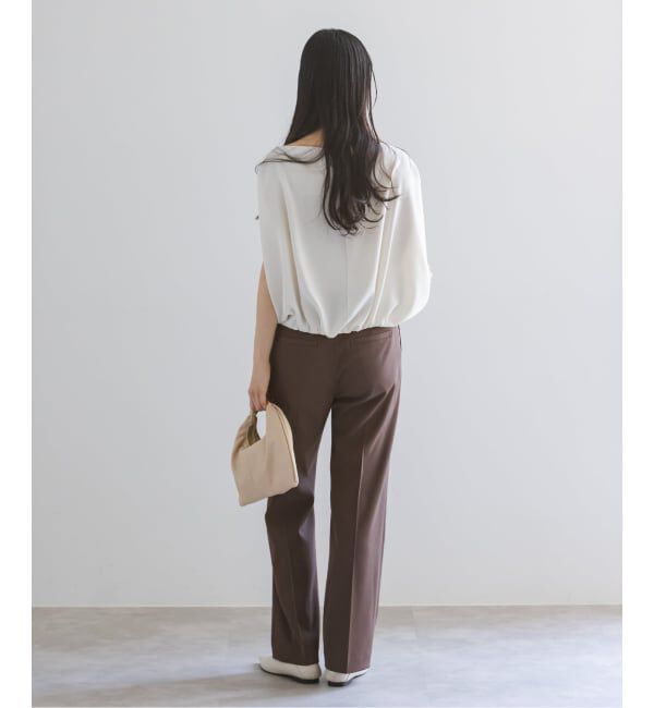 NOBLE「《予約》ツイルクロスストレートパンツ」|スラックス|