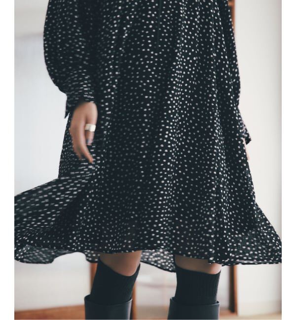  「《追加》【洗える】ドットミニワンピース」|ワンピース|
