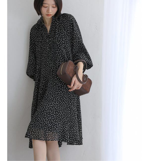  「《追加》【洗える】ドットミニワンピース」|ワンピース|