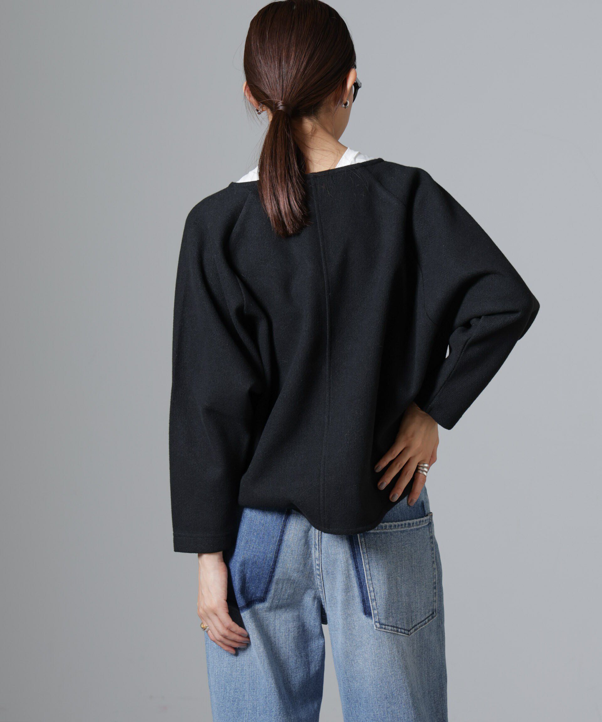 nano･universe「ウールライクニードルパンチプルオーバー(セットアップ可)」|Tシャツ・カットソー|