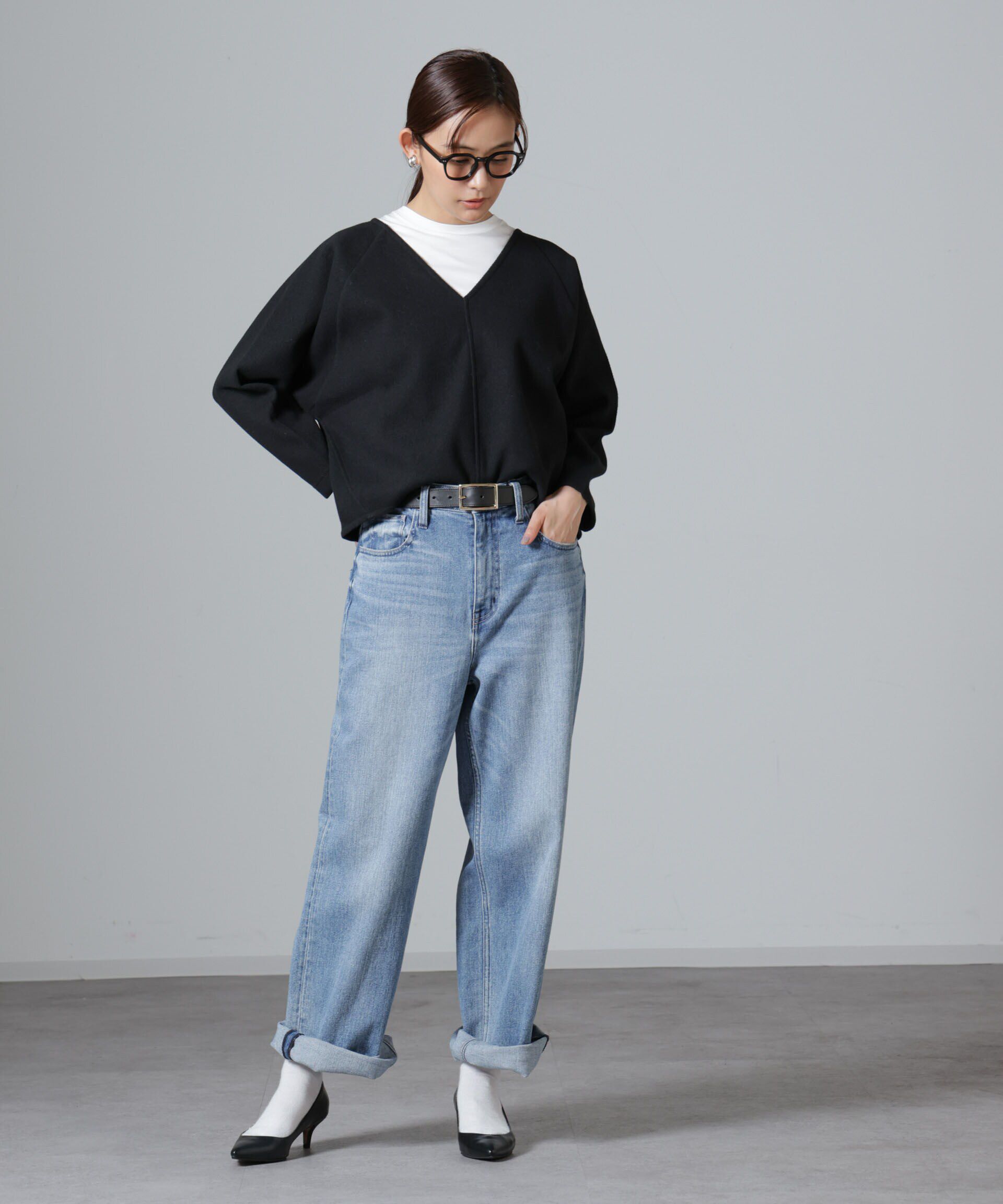 nano･universe「ウールライクニードルパンチプルオーバー(セットアップ可)」|Tシャツ・カットソー|