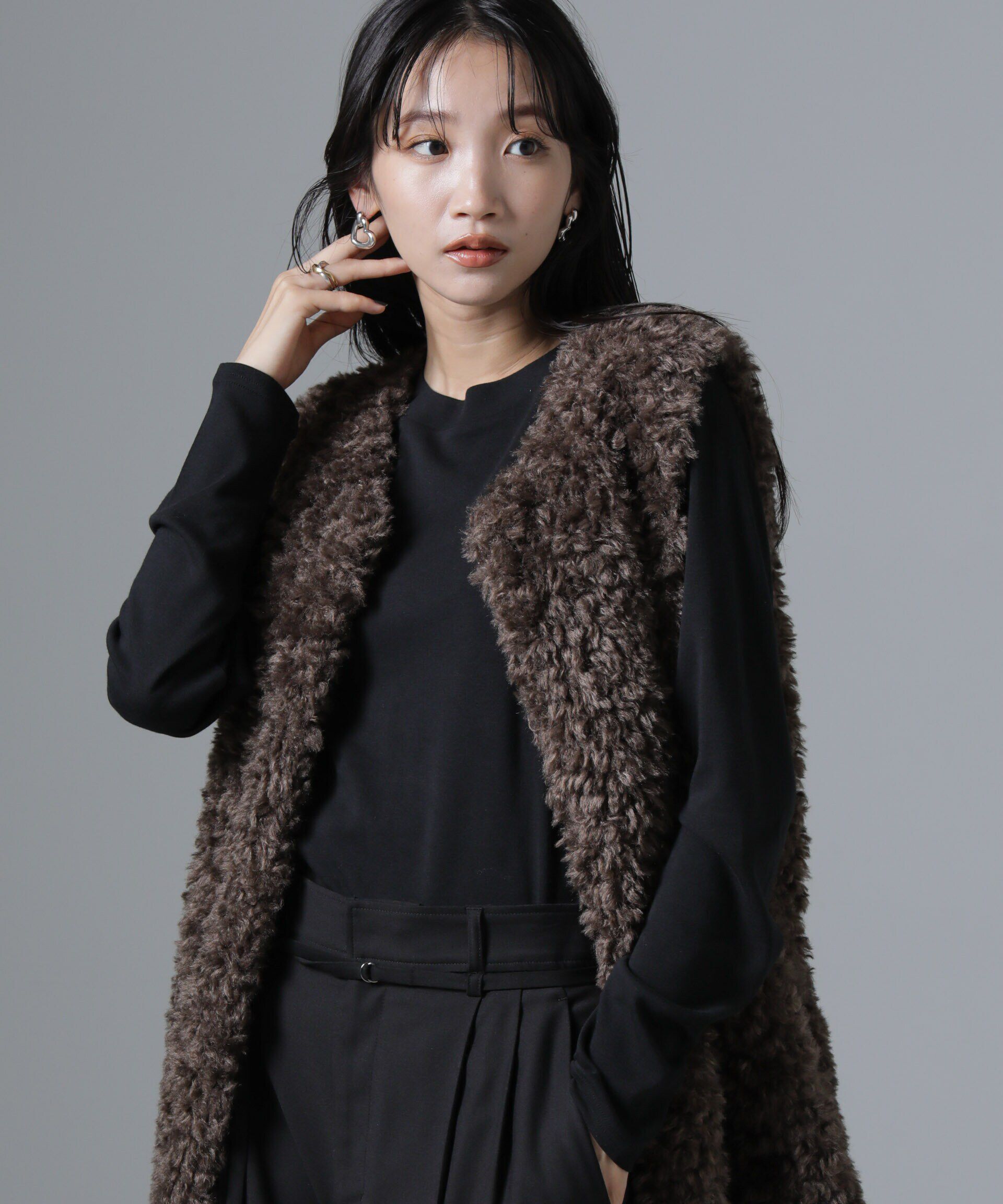 nano･universe「ジンジャー吸湿発熱抗菌防臭クルーネックカットソー」|Tシャツ・カットソー|