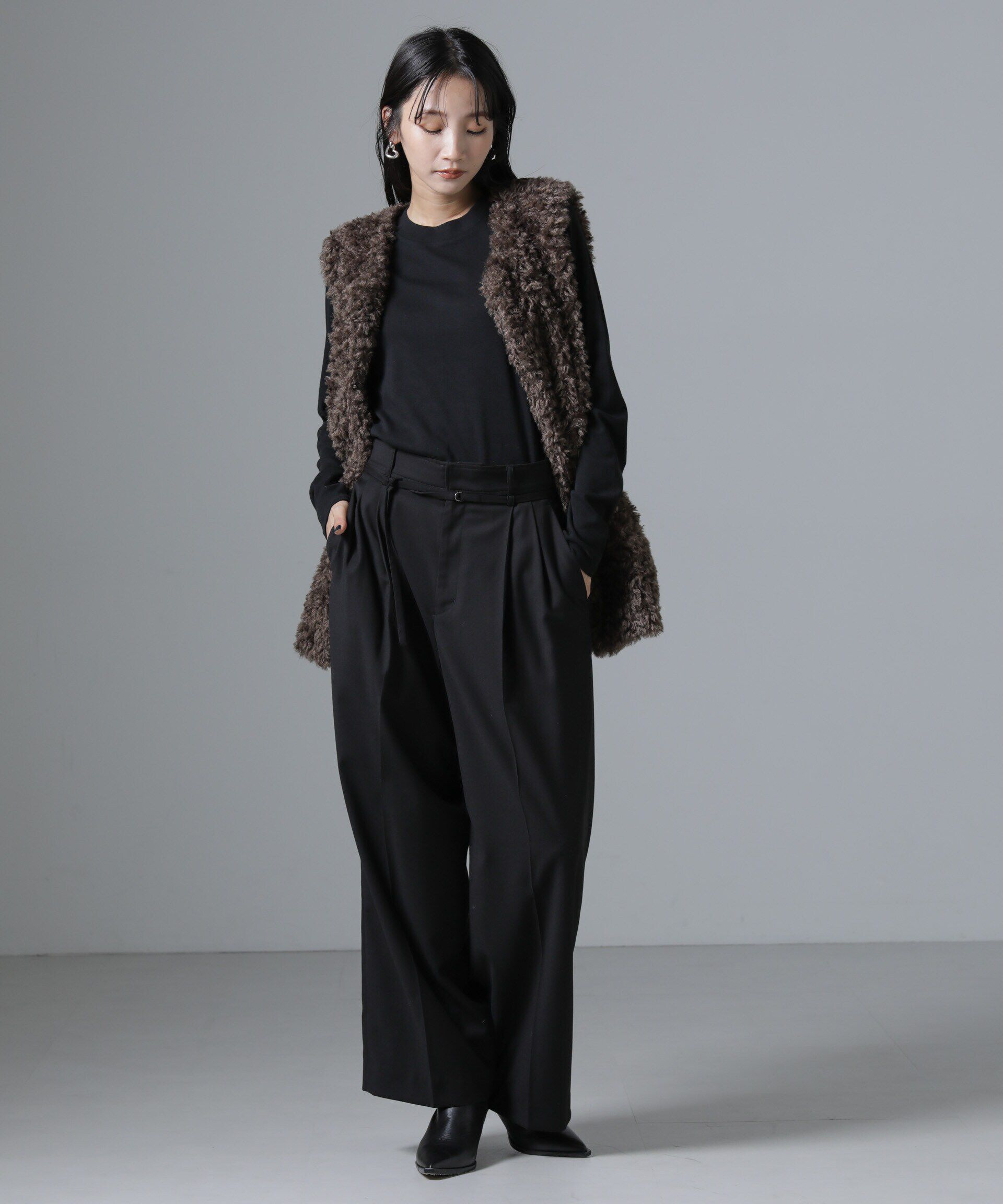 nano･universe「ジンジャー吸湿発熱抗菌防臭クルーネックカットソー」|Tシャツ・カットソー|