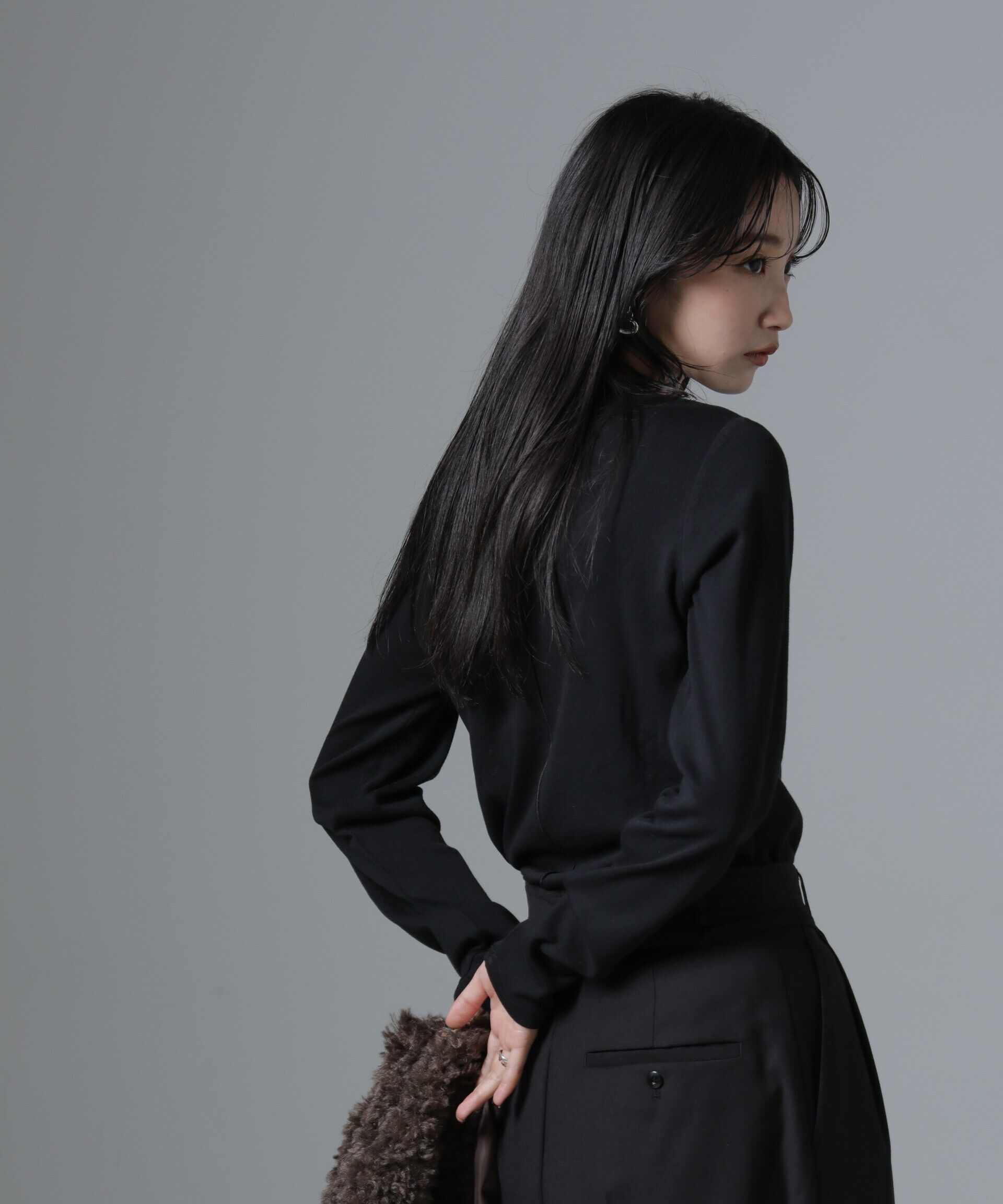 nano･universe「ジンジャー吸湿発熱抗菌防臭クルーネックカットソー」|Tシャツ・カットソー|