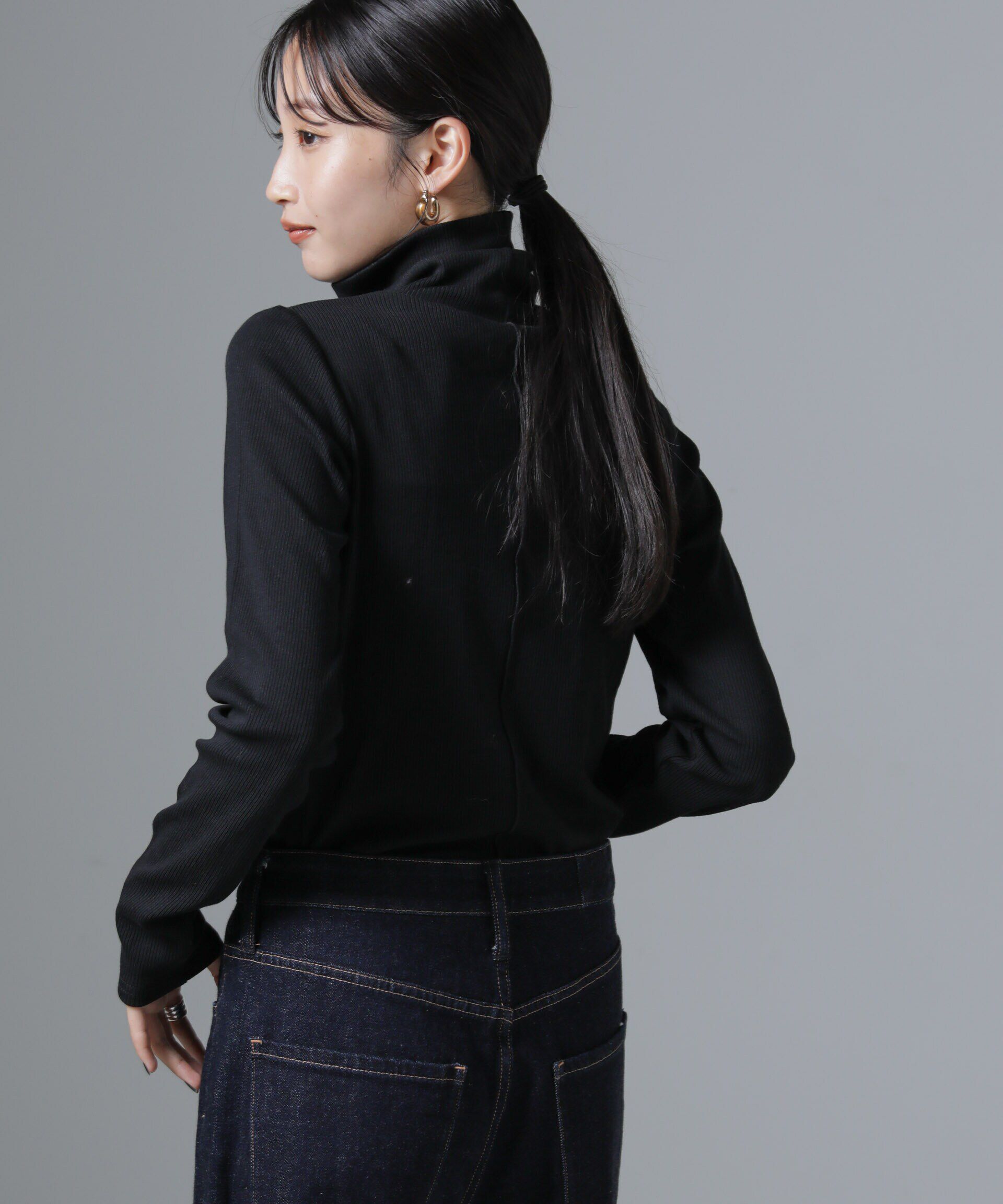 nano･universe「ジンジャー吸湿発熱抗菌防臭タートルネックカットソー」|Tシャツ・カットソー|