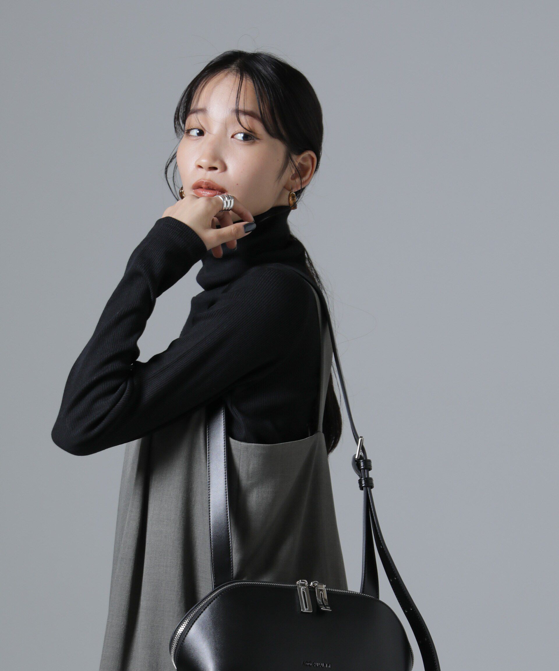 nano･universe「ジンジャー吸湿発熱抗菌防臭タートルネックカットソー」|Tシャツ・カットソー|