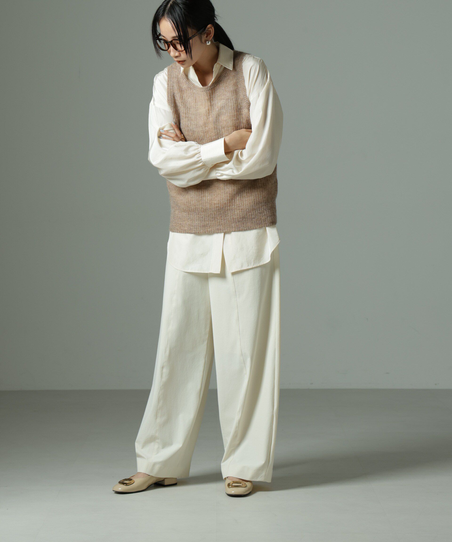 nano･universe「モヘヤ混タンクニットトップス(セットアップ可)」|ニット・セーター|