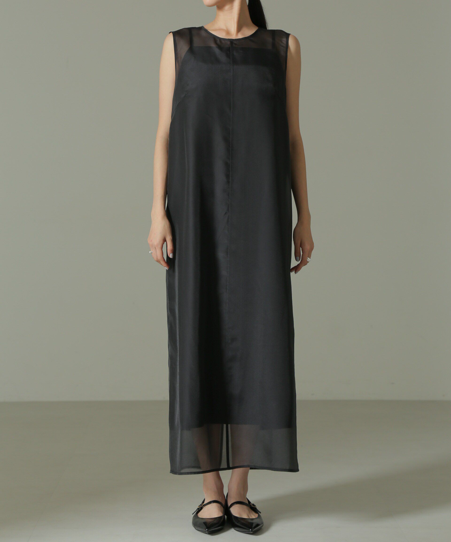 nano･universe「シアードレス&キャミソールワンピースセット」|ワンピース|