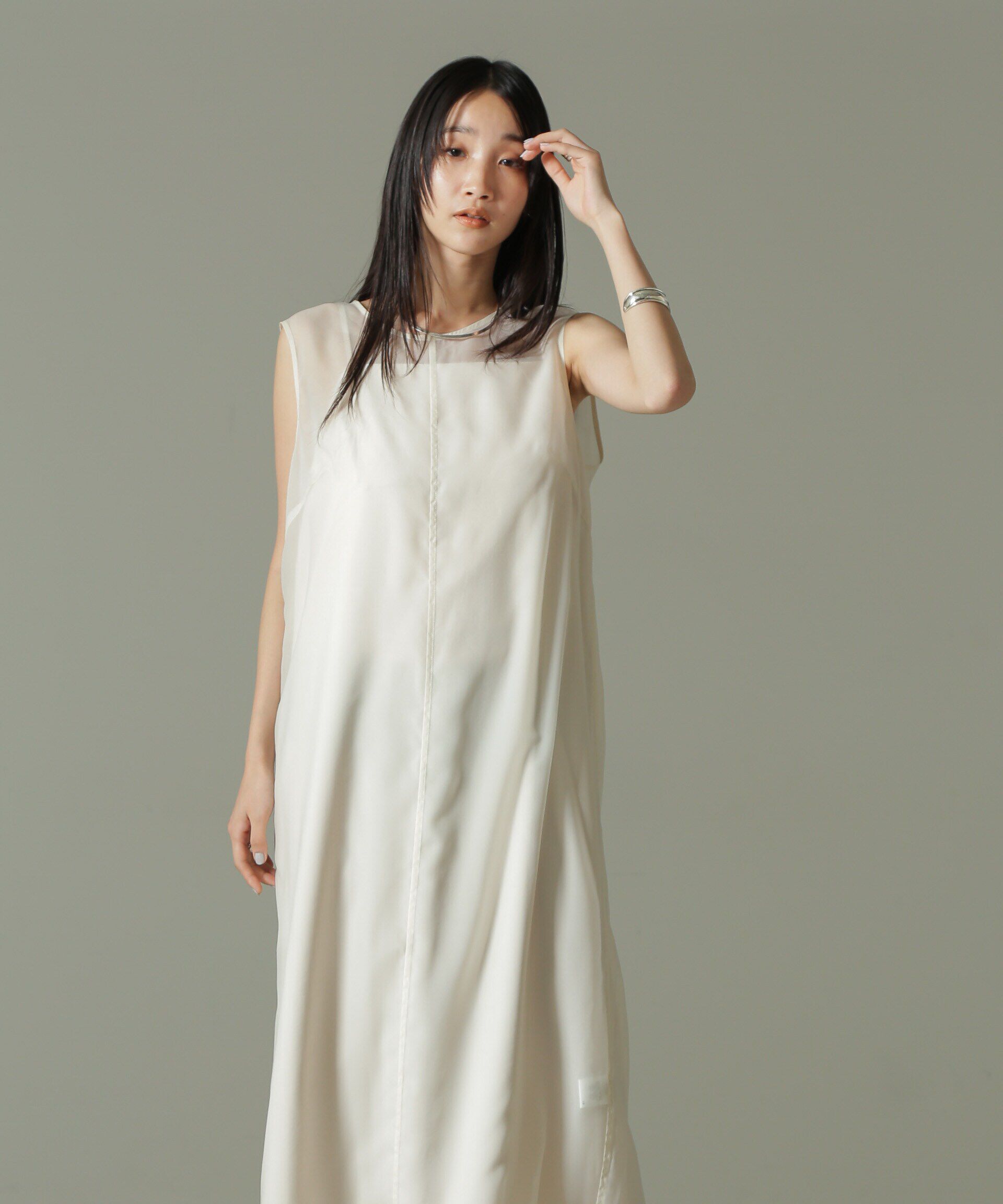 nano･universe「シアードレス&キャミソールワンピースセット」|ワンピース|