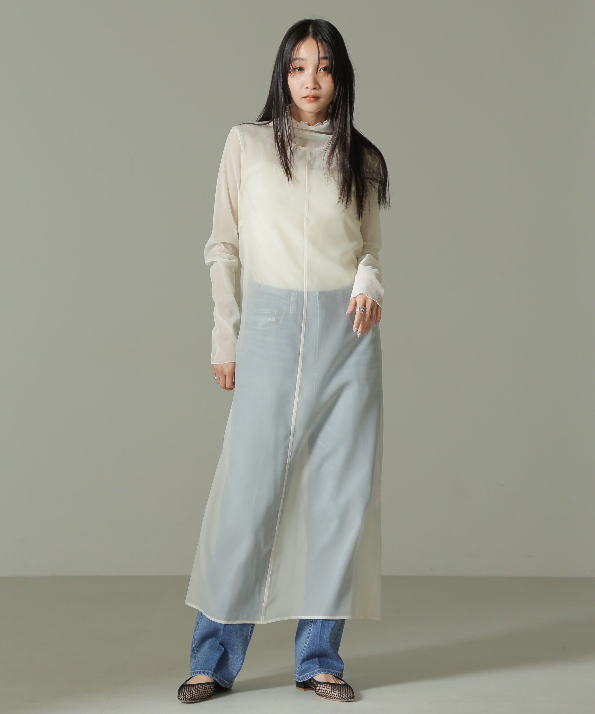 nano･universe「シアードレス&キャミソールワンピースセット」|ワンピース|