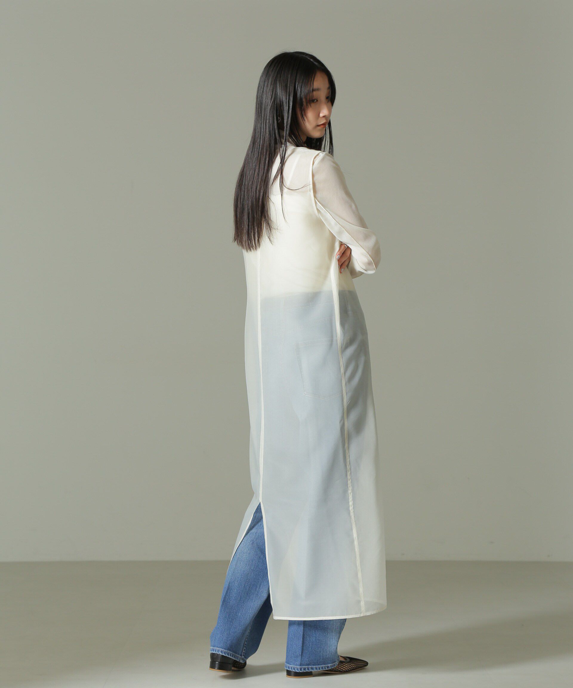 nano･universe「シアードレス&キャミソールワンピースセット」|ワンピース|