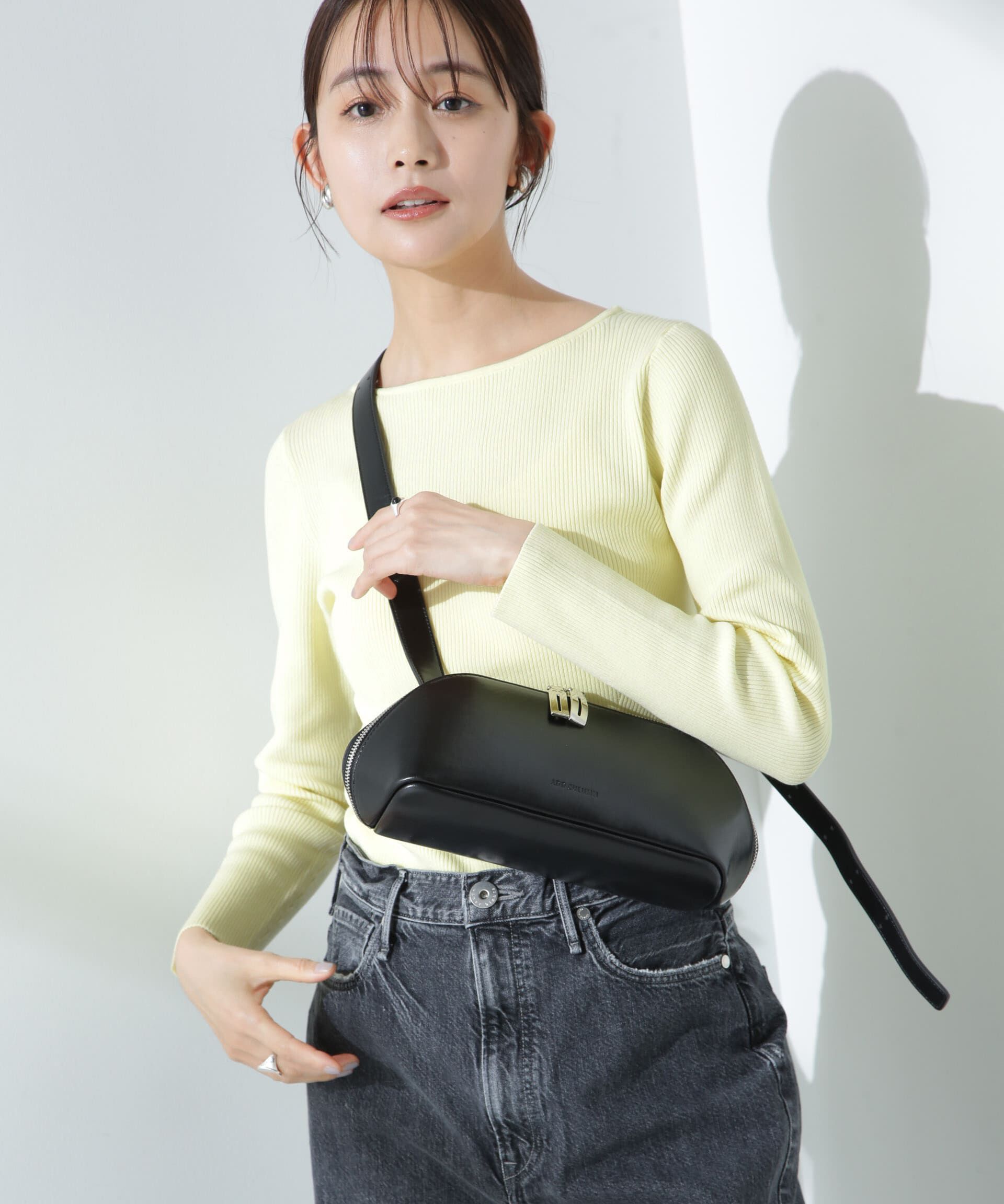 nano･universe「ウォッシャブルハイツイストボートネックリブニット」|ニット・セーター|