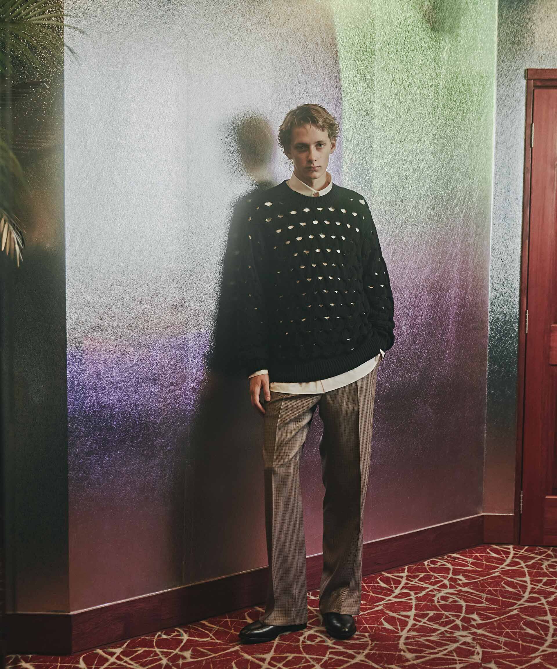 nano･universe「「ASSEMBLANC」リリーヤーンアイレットケーブルプルオーバー」|ニット・セーター|