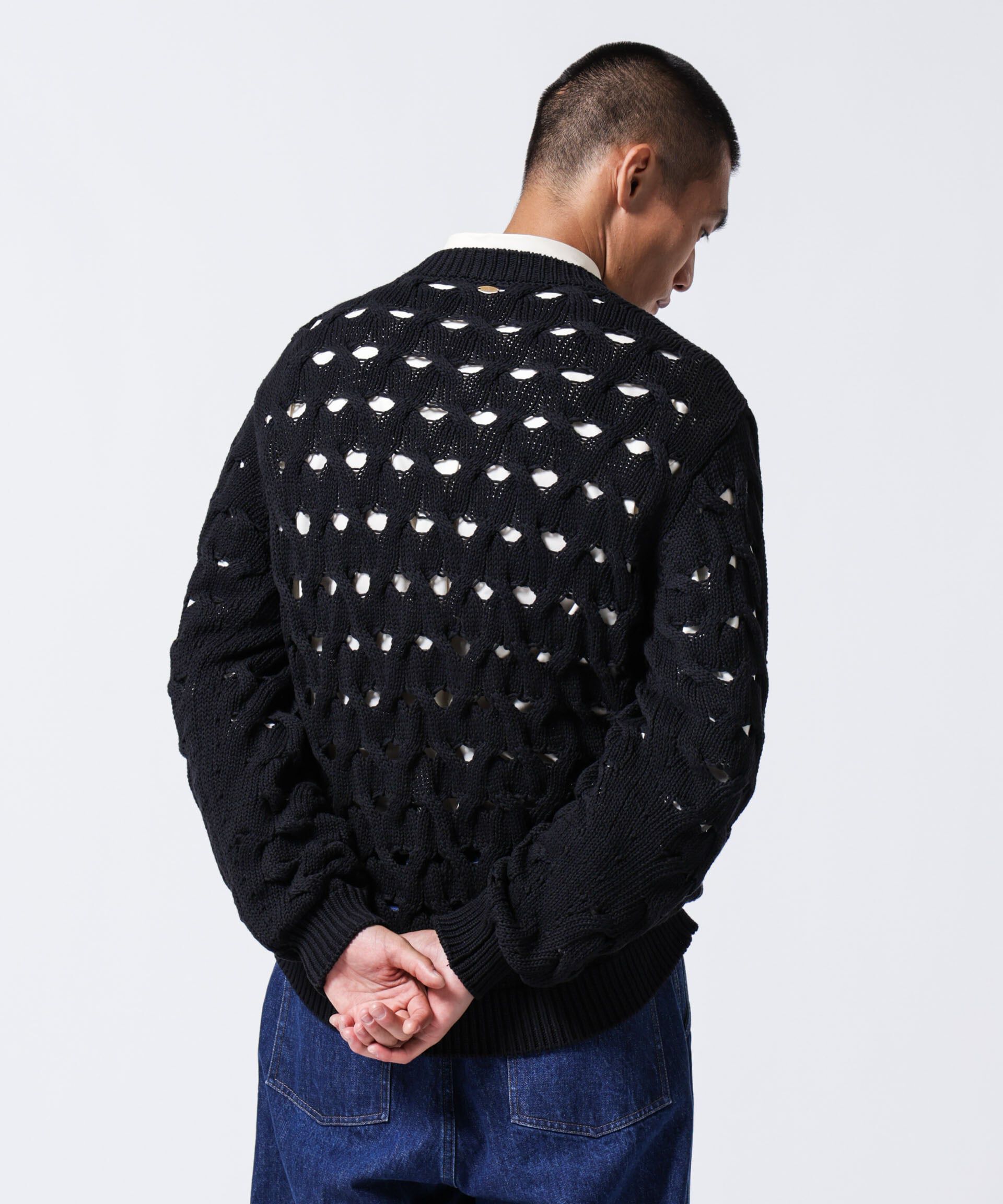 nano･universe「「ASSEMBLANC」リリーヤーンアイレットケーブルプルオーバー」|ニット・セーター|