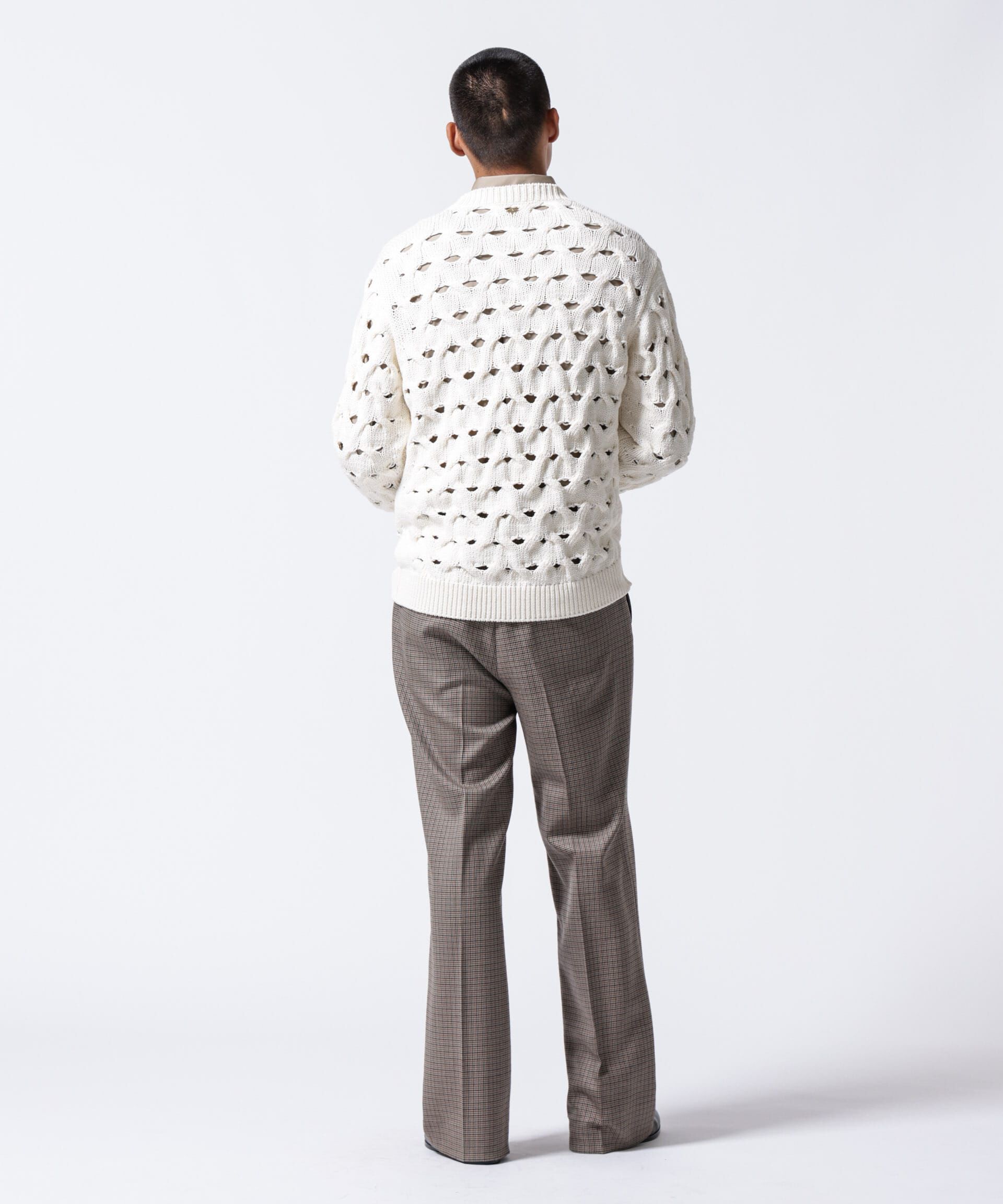 nano･universe「「ASSEMBLANC」リリーヤーンアイレットケーブルプルオーバー」|ニット・セーター|