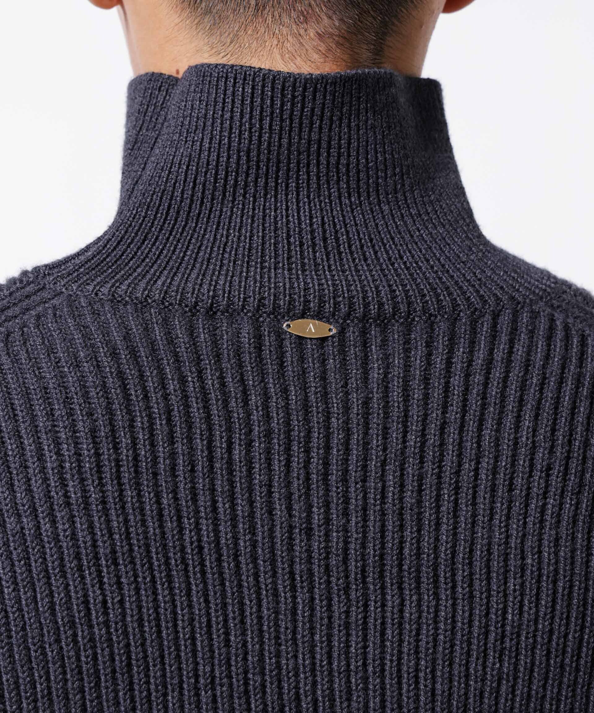 nano･universe「「ASSEMBLANC」フレンチウールアゼ編みハイネックプルオーバー」|ニット・セーター|