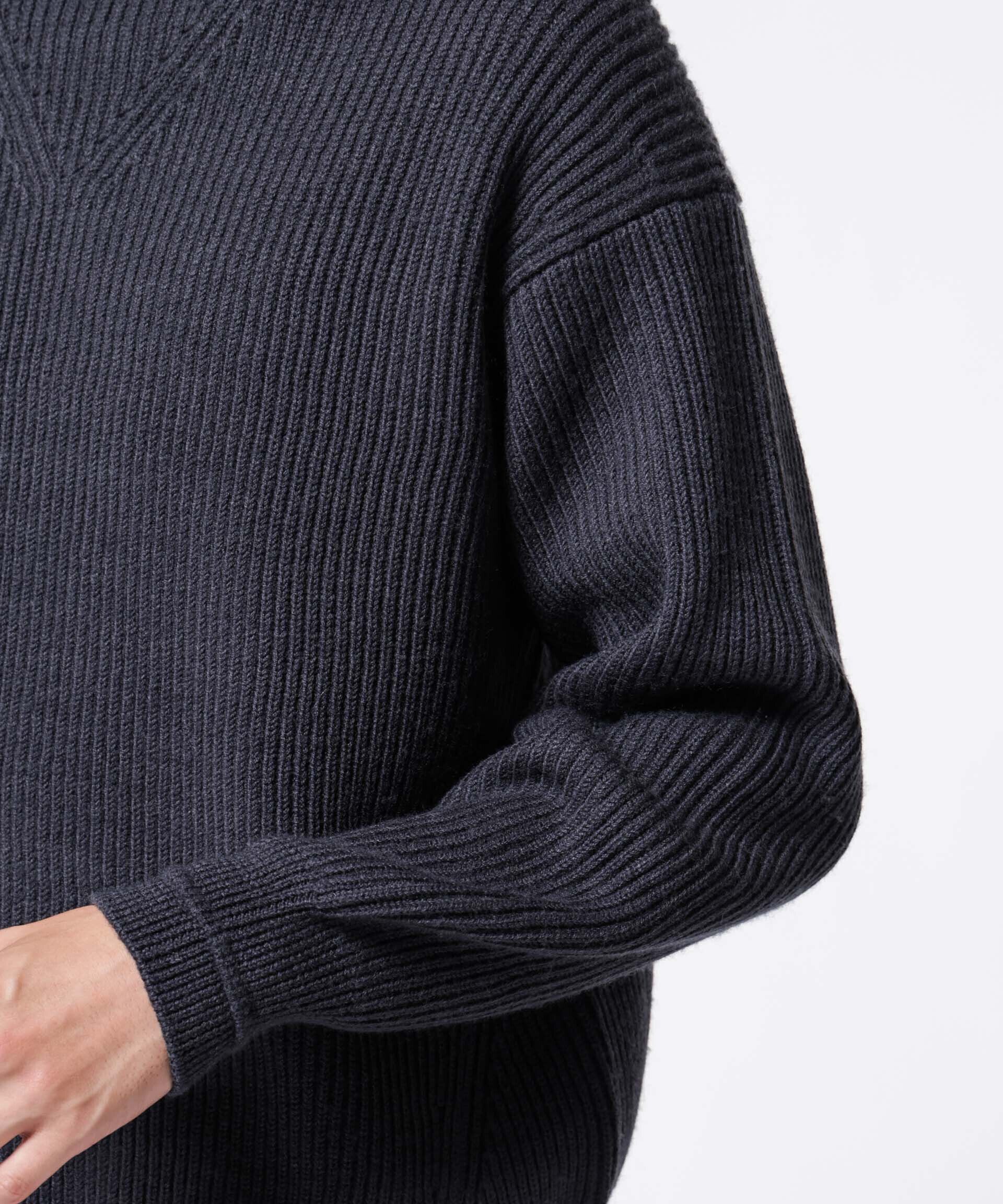 nano･universe「「ASSEMBLANC」フレンチウールアゼ編みハイネックプルオーバー」|ニット・セーター|