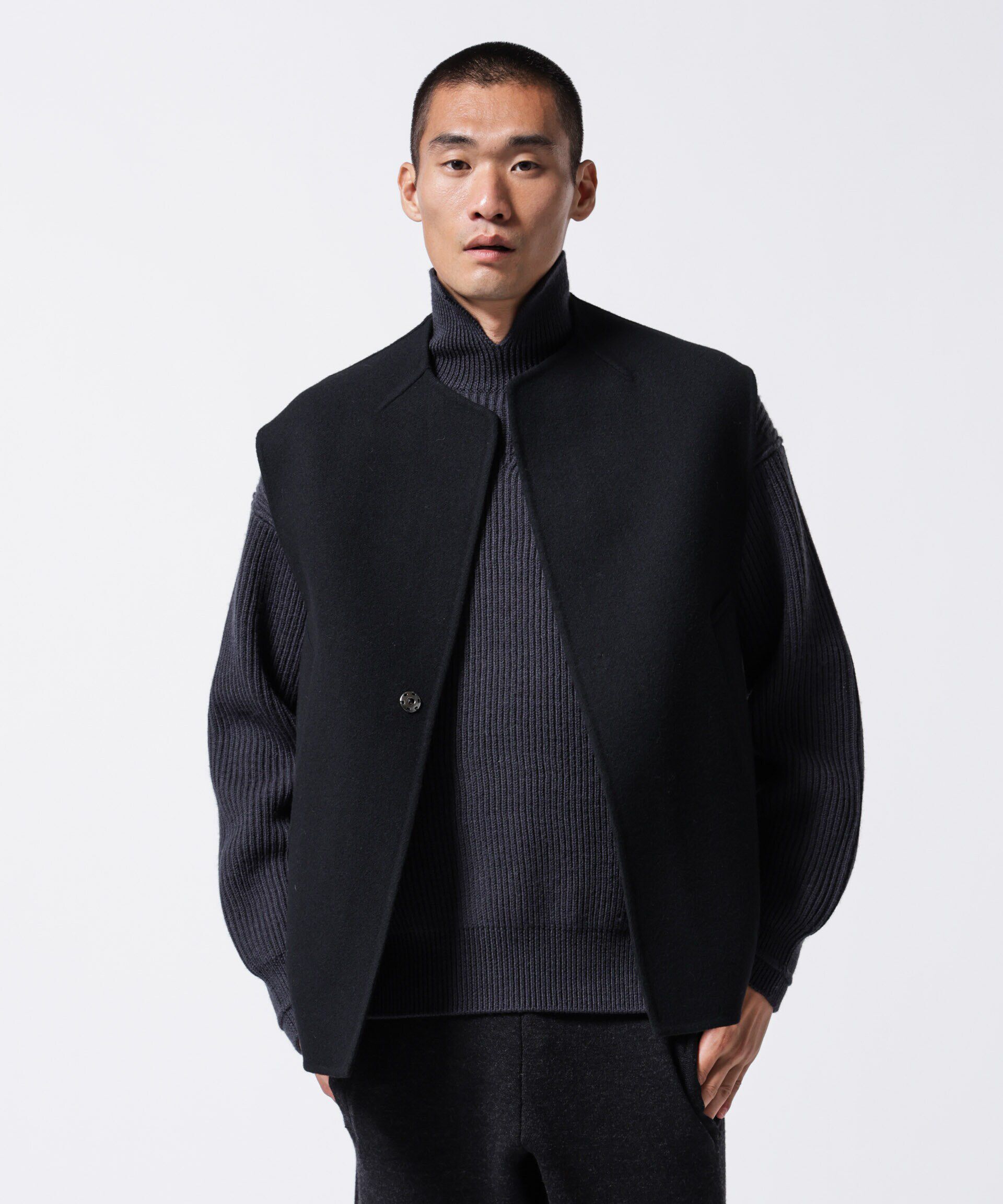 nano･universe「「ASSEMBLANC」フレンチウールアゼ編みハイネックプルオーバー」|ニット・セーター|