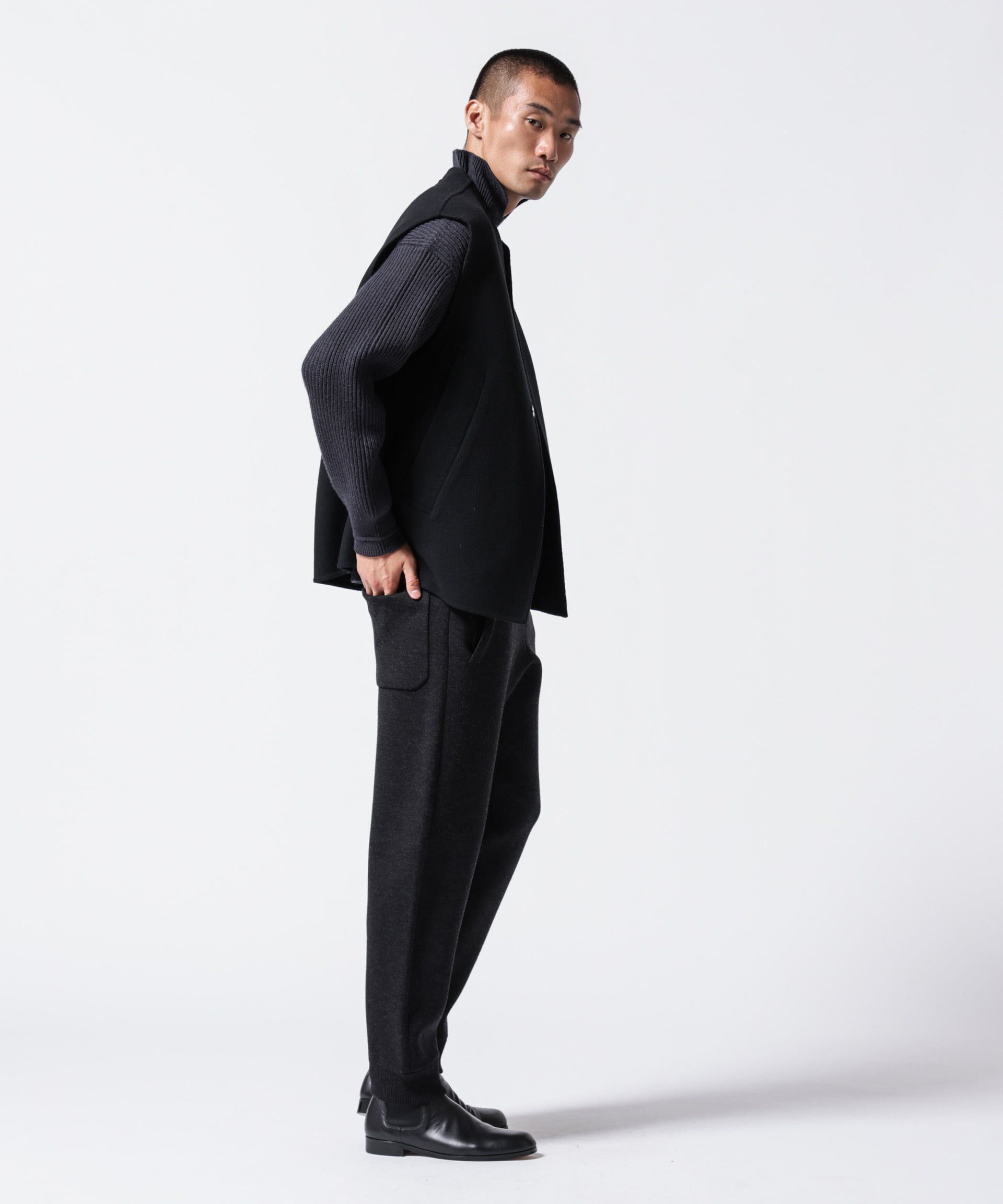 nano･universe「「ASSEMBLANC」フレンチウールアゼ編みハイネックプルオーバー」|ニット・セーター|