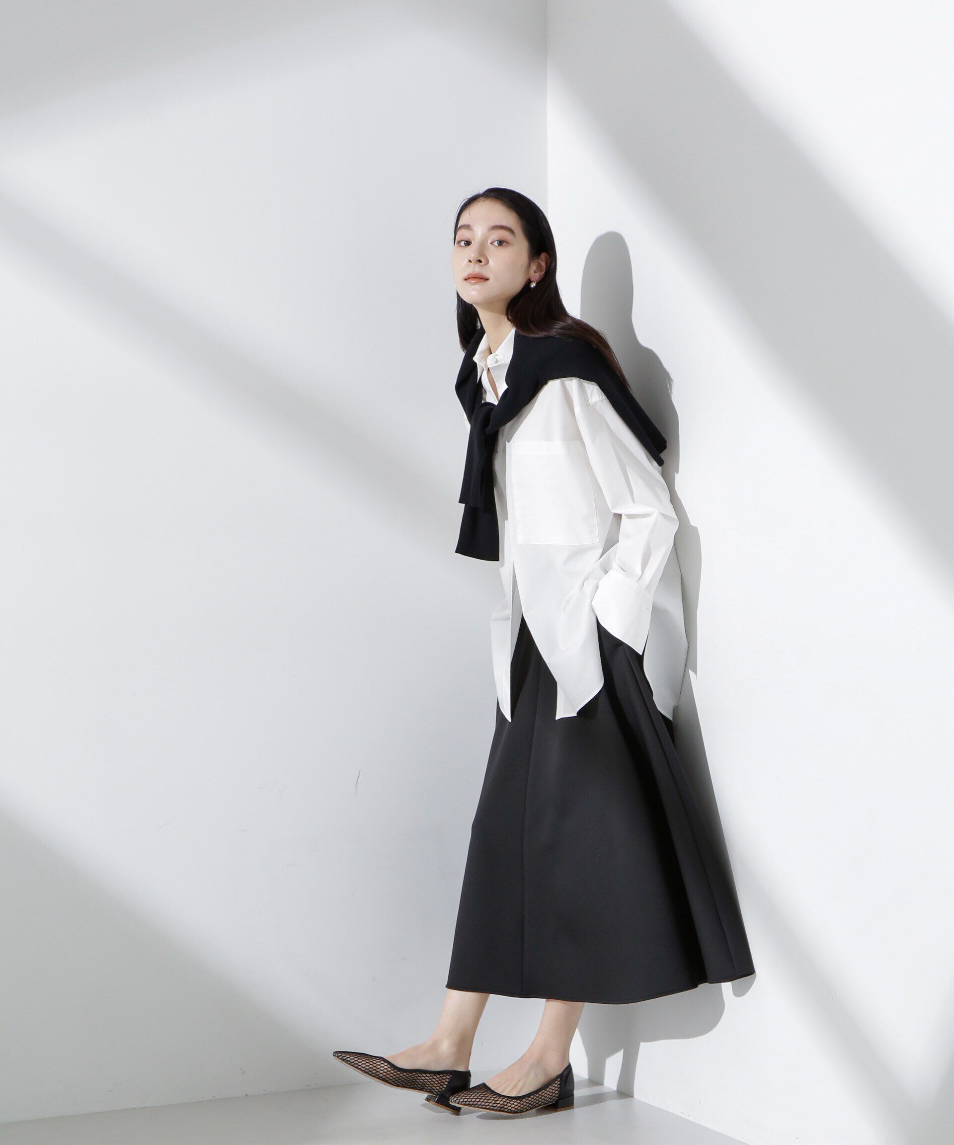 nano･universe「バッククロスオーバーシャツ」|シャツ・ブラウス|