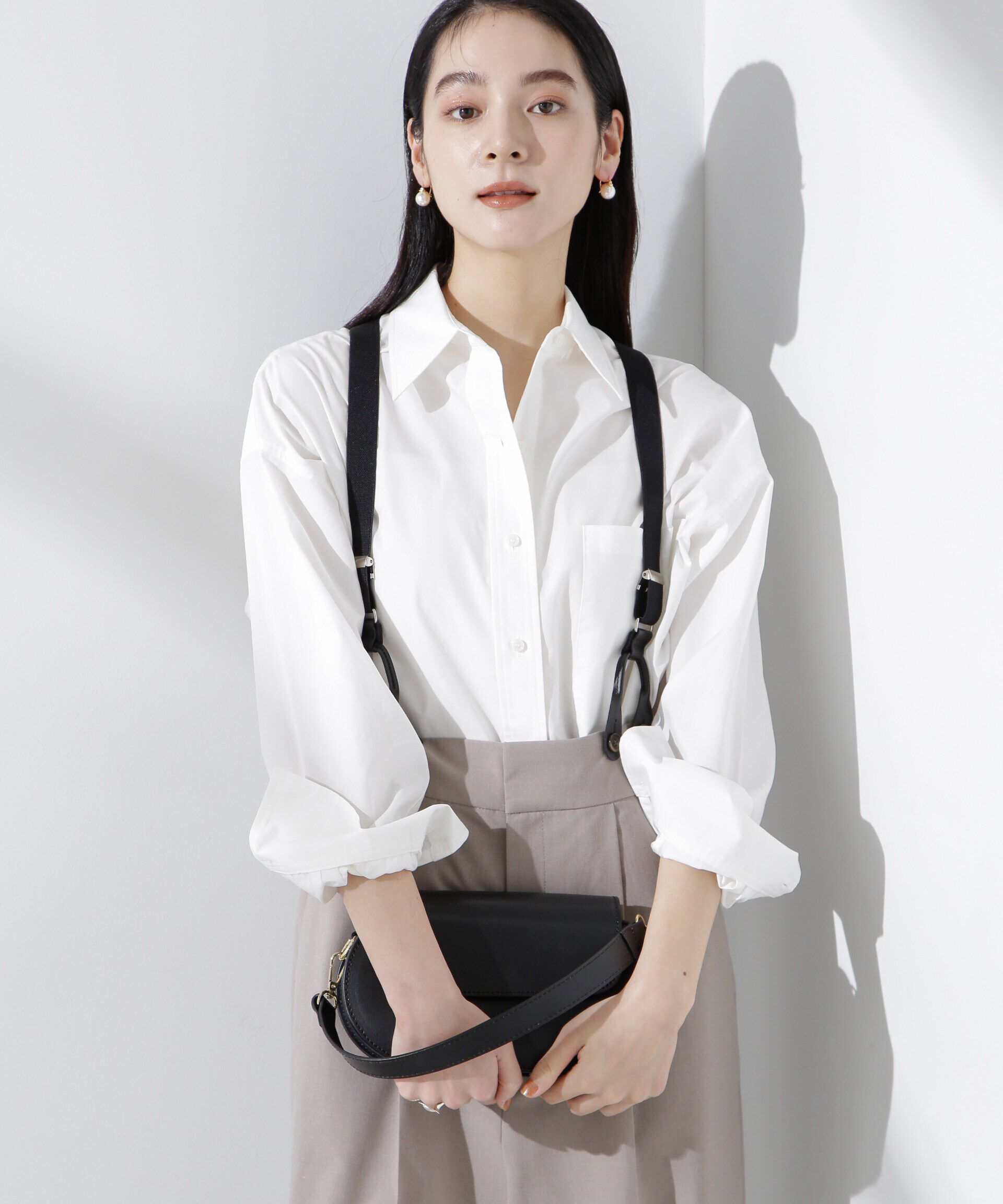 nano･universe「バッククロスオーバーシャツ」|シャツ・ブラウス|