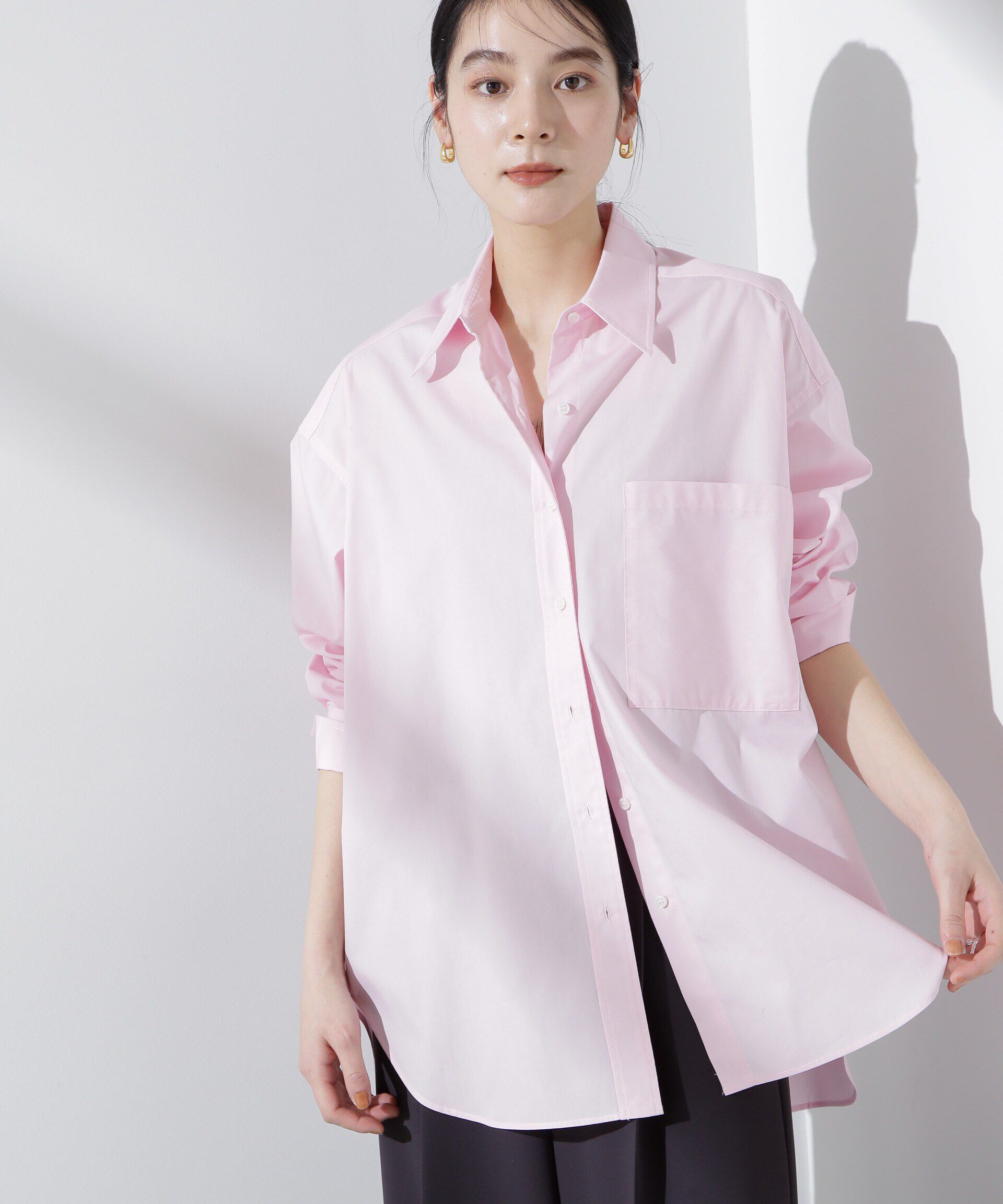 nano･universe「バッククロスオーバーシャツ」|シャツ・ブラウス|