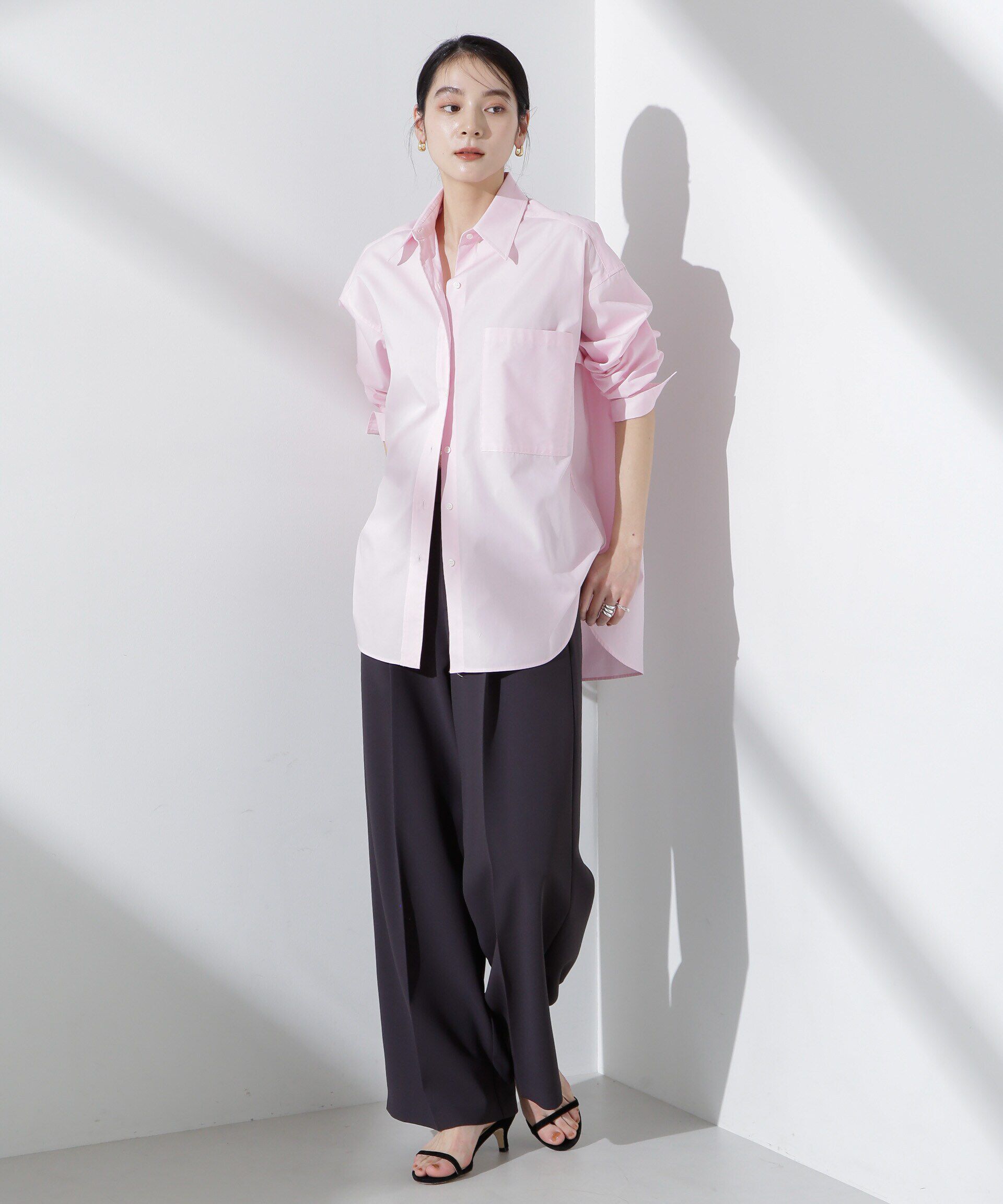 nano･universe「バッククロスオーバーシャツ」|シャツ・ブラウス|