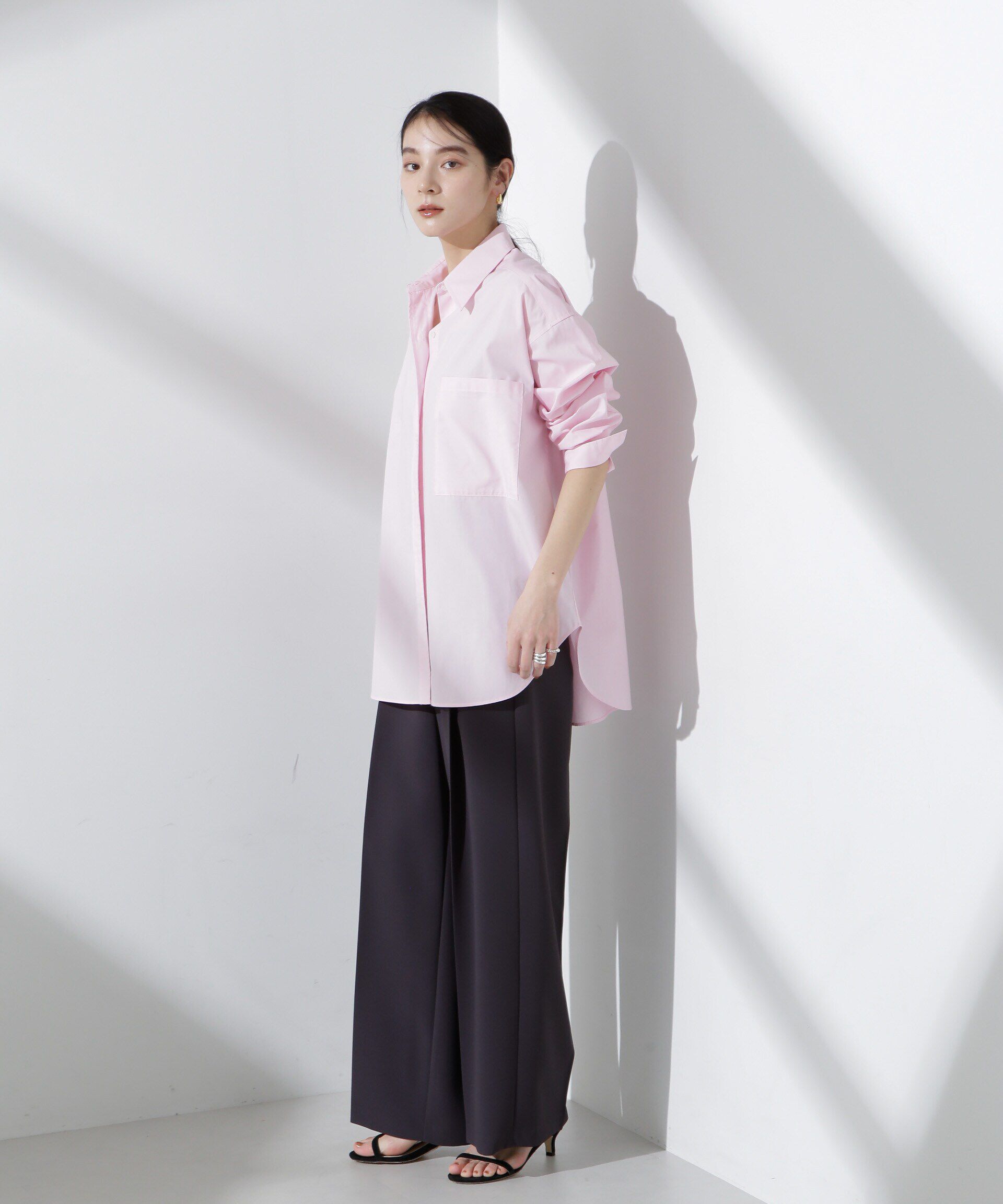 nano･universe「バッククロスオーバーシャツ」|シャツ・ブラウス|