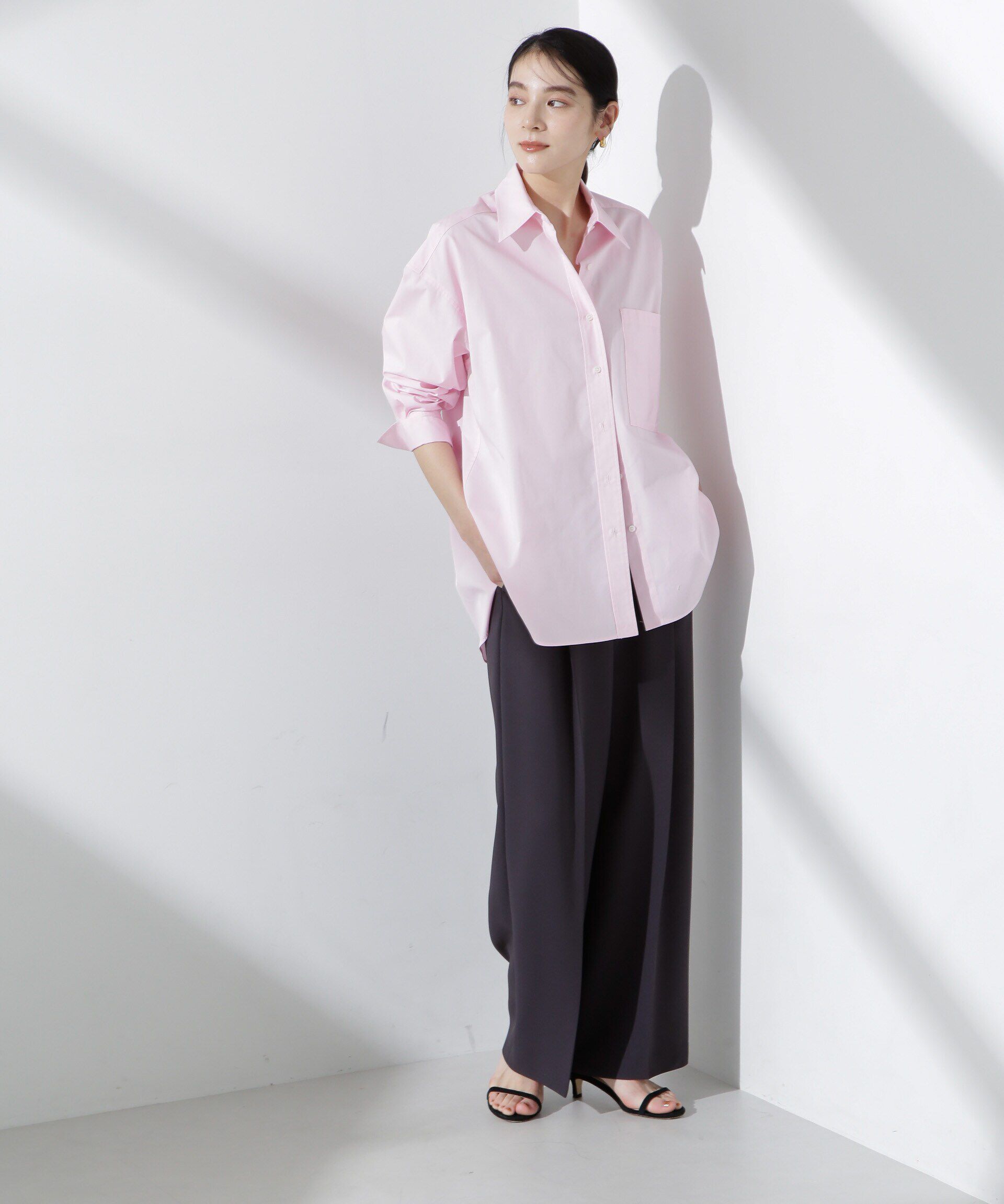 nano･universe「バッククロスオーバーシャツ」|シャツ・ブラウス|